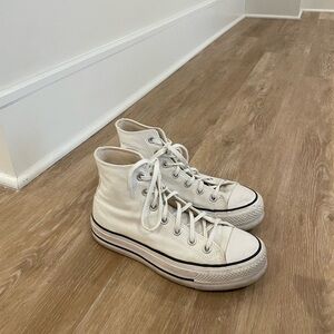 Converse White High-Top Sneakers